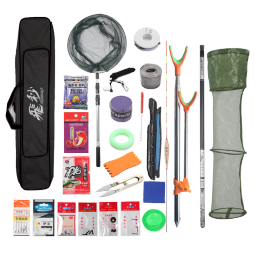 飞秒鱼竿碳素轻硬钓鱼竿溪流杆新手渔具套装全套组合37调短节5.4米