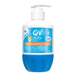 QV澳洲进口小老虎婴儿面霜保湿霜宝宝润肤擦脸 润肤乳 500g 1瓶 小老虎面霜按压装