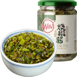 川娃子辣椒酱 下饭菜拌饭拌面酱 剁椒蒜蓉辣酱 炭烧风味烧椒酱230g 