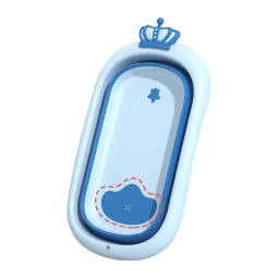 英氏（YEEHOO）婴儿洗澡盆浴盆儿童洗澡桶 家用可坐大号婴儿用品折叠沐浴桶 浴盆 粉色