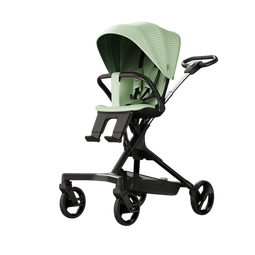 虎贝尔稳稳车遛娃神器可折叠双向高景观可坐可躺婴儿推车溜娃 稳稳车 - 元气绿