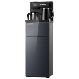 奥克斯（AUX） 茶吧机家用多功能下置水桶智能遥控温热型立式饮水机 莫兰迪灰-遥控温热款【玻璃面板】