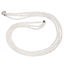 黛米4-4.5mm近圆无核baby珠淡水珍珠项链锁骨链送女友生日礼物