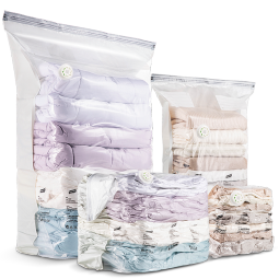 太力真空压缩收纳袋衣服棉被子免抽气搬家打包袋【3特大立体5中立体】