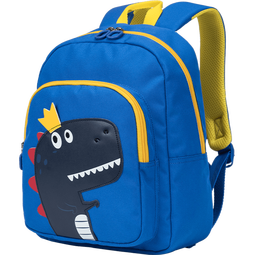 卡拉羊【蒋勤勤代言】儿童书包卡通小童包幼儿园书包小中大班轻便防泼水 霸王龙丨宝蓝