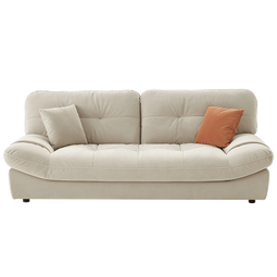 全友家居布艺沙发客厅小户型奶油风直排沙发现代简约风沙发政府补贴 标准版|暖灰|绒布|2.15m直排 防污面料|多版本可选+宽大座深