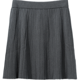 百图（betu）女装2025年冬季新款半身裙高级感百搭A字针织短裙裙子女2510T69 灰色 S （灰色预售11/16发货）