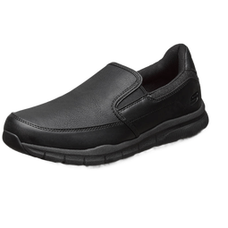 斯凯奇（Skechers）男鞋休闲商务鞋秋季一脚蹬厚底板鞋软底舒适乐福鞋豆豆鞋77157