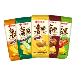 好丽友（ORION）薯愿薯片零食成人儿童休闲零食非油炸膨化食品宿舍办公室小零食 【薯愿】蜂蜜牛奶味【5包】 