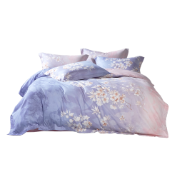 罗莱家纺 全棉四件套纯棉双人被套被罩床单床上用品 家居馆200*230cm 