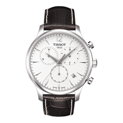 天梭（TISSOT）手表 俊雅系列男表 瑞士石英男士皮带腕表商务表生日礼物