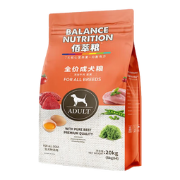 麦富迪佰萃粮狗粮 通用型金毛柴犬哈士奇泰迪全犬种天然粮 成犬粮20kg(5kg×4袋)