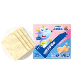 小鹿蓝蓝婴幼儿威化饼干 芝士味 婴幼儿宝宝零食手指米饼干 39g 