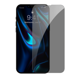 倍思 适用苹果14/13钢化膜防窥膜iphone13pro/16e通用超瓷晶手机膜防摔防指纹高清全覆盖前膜28° 2片装