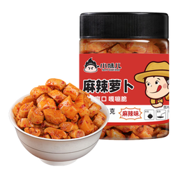 【屋头同厂】香辣麻辣香脆萝卜干咸菜下饭菜即食瓶装辣脆酱菜榨菜 麻辣萝卜220g*2瓶