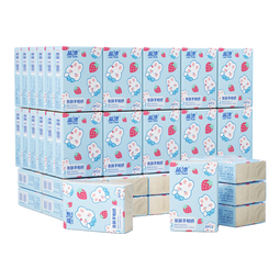 【萌宠系列】蓝漂手帕纸4层加厚可湿水小包纸巾抽纸便携餐巾纸 4层 6片*50包 【4层加厚】