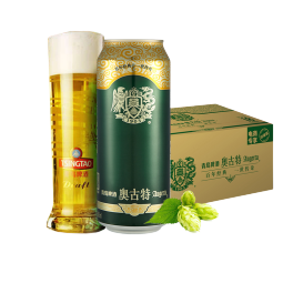 奥古特（Augerta）高端酿造 奥古特经典啤酒原麦汁浓度12°P 大罐整箱 500mL 18罐