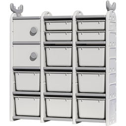 曼龙玩具收纳架置物架简易大容量储物儿童收纳柜宝宝衣柜家用整理 麋鹿-基础款【性价比优选】