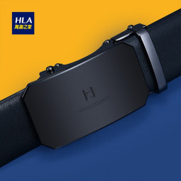海澜之家（HLA）皮带男士自动扣时尚腰带男款送男友裤带父亲生日礼物2025新款潮流 商务款黑色 