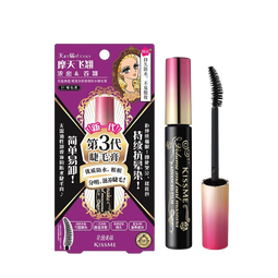 奇士美（kiss me）花盈美蔻精湛防水睫毛膏 三代睫毛膏 温水+洁面可卸 三代浓密睫毛膏 01曜石黑