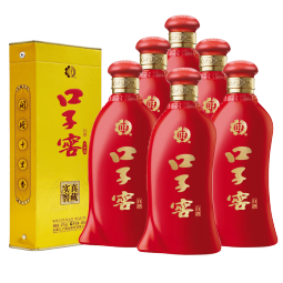 口子窖 六年型 兼香型白酒 41度 450ml*6瓶 整箱装 请客 婚庆喜宴 
