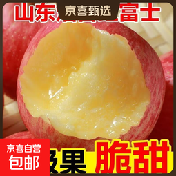 【25新果】正宗山东烟台栖霞红富士整箱生鲜当季新鲜应季水果苹果 中果75mm+ 十斤（净重九斤）