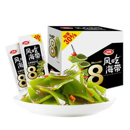 卫龙风吃海带香辣加量装400g送礼物 国产海带下饭菜海带头休闲小零食
