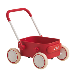 kidpop宝宝学步车可调速婴儿多功能手推车防侧翻助步车周岁礼物 活力红 