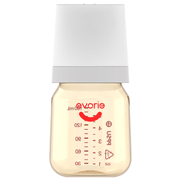 爱得利（evorie）奶瓶 婴儿奶瓶 宽口径新生宝宝PPSU奶瓶 160ml 灰(0-1个月)