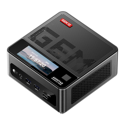 天钡GEM12+PRO迷你主机电脑AMD R7锐龙企业级8845HS高性能电竞游戏台式整机双USB4配OCuLink可外接独显 锐龙7PRO 8845HS【带副屏及指纹】 准系统【无内存无硬盘】