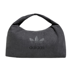 adidas「云朵包」牛仔风大容量运动挎包女子阿迪达斯官方三叶草 黑色 NS