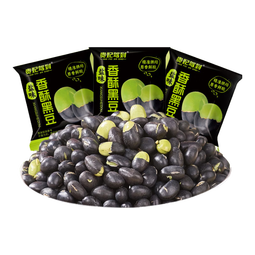 贵妃驾到盐味烘炒黑豆高蛋白香酥脆非油炸绿芯黑豆健康休闲零食400g/箱