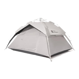 牧高笛（MOBIGARDEN）零动自动黑胶135 户外公园野营自动速开黑胶防晒二合一帐篷 大象灰