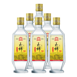 玉蝉老酒 玉蝉大曲酒80版 浓香型白酒 52度 500ml*6瓶 整箱装 固态发酵 
