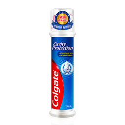 高露洁（Colgate）【孙颖莎同款】欧洲进口卓效防蛀直立按压泵式牙膏130g含氟健齿 