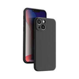 品胜 适用苹果13mini手机壳iphone13mini柔性液态保护套全包防摔13mini超薄软壳直边手机壳 黑色