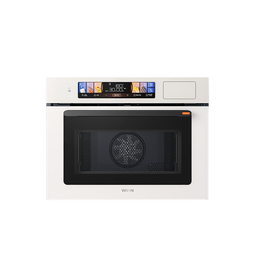 华凌美的子品牌 微蒸烤一体机嵌入式蒸烤箱 微蒸烤炸炖5合1 55L家用热风彩屏智控搪瓷内胆小泡芙 T5A1 