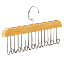 爆款实木吊带衣架家用内衣波浪晾衣架多功能省空间木质挂钩收纳 实木8钩衣架1个