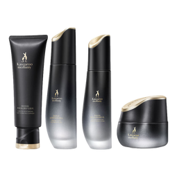 袋鼠妈妈准孕妇护肤品燕窝紧致抗皱洗面奶面霜水乳护肤礼盒套装4件专用