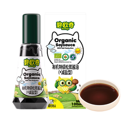 碧欧奇有机松茸酱油100ml 儿童宝宝调味减盐减钠酱油无添加送婴儿辅食谱