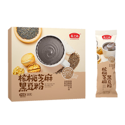 燕之坊核桃芝麻黑豆粉320g黑芝麻糊炖奶五黑营养早餐米糊即食速食代餐粉