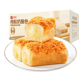 良品铺子奶酪肉松面包营养早餐代餐面包糕点小贝点心下午茶