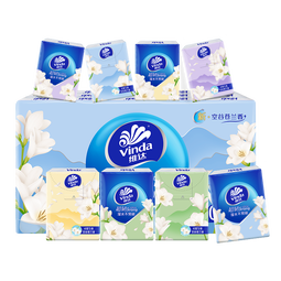 维达手帕纸超韧空谷苍兰4层迷你方形纸学生纸巾军训便携小包餐巾纸 空谷苍兰 4层 5张*30包