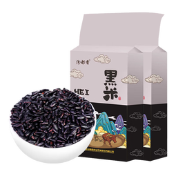 精选黑米黑香米 粗粮五谷杂粮粥米搭档大米伴侣黑米粥 黑米500g*2袋