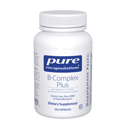 pure encapsulations雀巢倍宜复合维生素B叶酸B12甲钴胺烟酰胺高纯度美国进口120粒/瓶