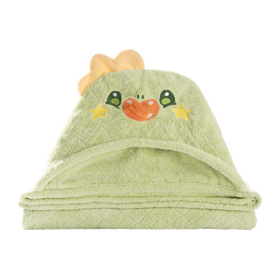 欧孕（OUYUN）儿童浴巾斗篷浴袍可穿式新生宝宝婴儿带帽洗澡吸水毛巾 布兰龙-【7A抗菌 防静电】 135x65cm