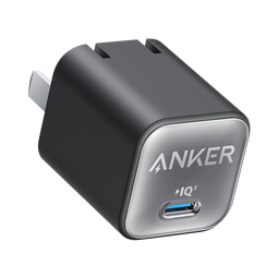 ANKER安克30W安心充【热销100W+】PD快充氮化镓充电器适用iPhone苹果1716华为安卓充电头套装插脚可折叠 幻影黑-30W氮化镓-低温快6倍