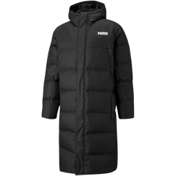 彪马（PUMA）600蓬80绒宽松长款运动羽绒服男新款冬季鸭绒外套 846321 黑色-01 XS (165/88A)