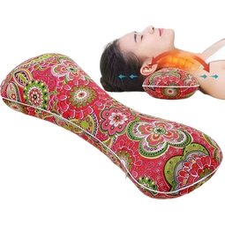 艾草骨头枕多功能颈椎修复睡觉专用安神助眠枕头40*15cm 多色花型随机发【情侣装】 两只 40cm*15cm 单只 重量500克