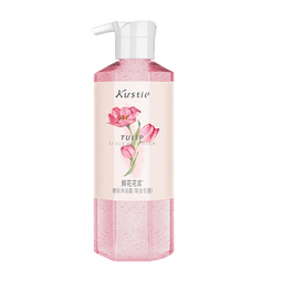 蔻斯汀（Kustie）郁金花香花浆磨砂沐浴露450g去角质持久留香滋润保湿补水香氛沐浴 
